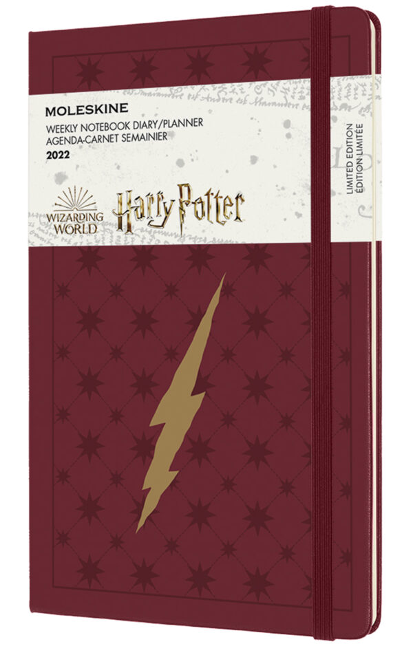 Agenda semanal 2022 Harry Potter grande rojo burdeos pasta dura