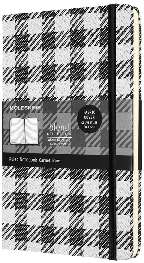 Libreta blend grande check pattern hoja rayada